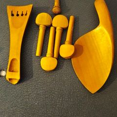 violin tuning pegs + chinrest