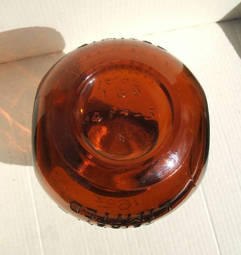 BOVRIL (EIRE) - a vintage 16oz (1 lb) amber glass bottle made by IGB of Dublin (c.1966). PRICE REDUCED.