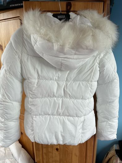 White Berska Puffer Jacker