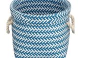 Brand New MSV basket 29 x 29 x 23 cm blue and white,