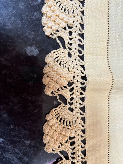 Two Vintage Yellow Traycloths/Mats