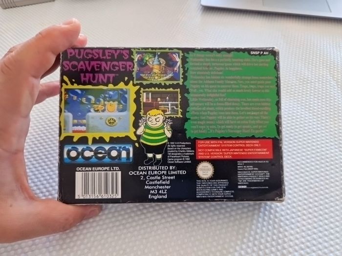 The Addams Family Pugsley s Scavenger Hunt Snes Super Nintendo Arcade Retro Games Original