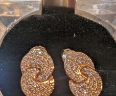 Silver gold plated earrings