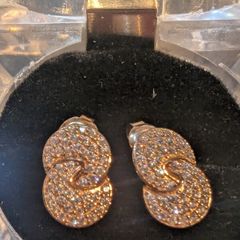 Silver gold plated earrings