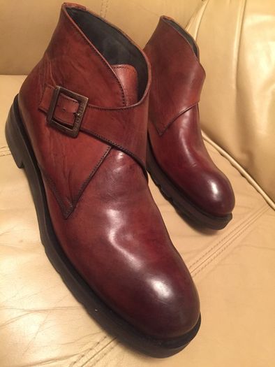 Mens handmade pure leather boots