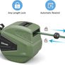 Retractable Garden Hose Reels Automatic Rewind Water Hose Reel 20m, Outside with Wall Mounted Hose Reel, 9 in 1 Pattern Hose Nozzle, 180 Swivel Bracket, Any Length Lock Image 2