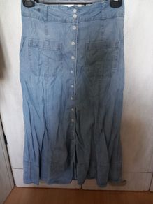 Long Denim Skirt