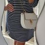 Nicolle Nautical Navy and White Striped dress Sz L ( Fit 12-14 UK) - Bnwot Rrp 59.99 Image 9