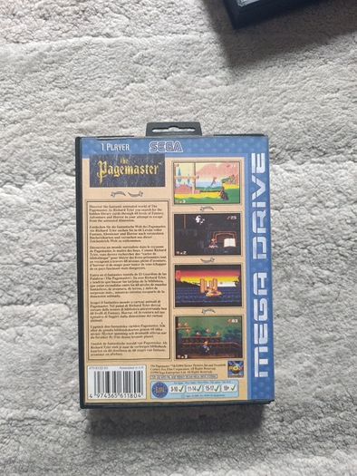 The Pagemaster Mega Drive Boxed