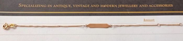 9ct gold identity bracelet CLEARANCE PRICE