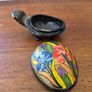 Wood Handpainted Paper Mache Turtle Box Trinket Keepsake Image 2