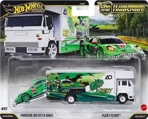Hot Wheels Rexy Team Transport Porsche 911 GT3 R 992 (New)