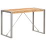Dining Table 120x60x75 cm Solid Rough Mango Wood Image 10