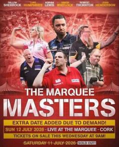 The Marquee Masters Darts.