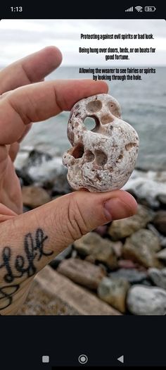 Hag Stone Keyring