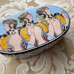 vintage Greek souvenir box