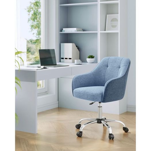 Office Chair Swivel Desk Chair padded  Height Adjustable 110kg Load Capacity Breathable Fabric Study