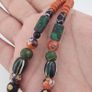 Antique Venetian Style Mix Gabri & Floral Glass Beads Necklace Image 8