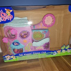 Used Littlest Pet Shop Tail Waggin' Fitness Club House Playset