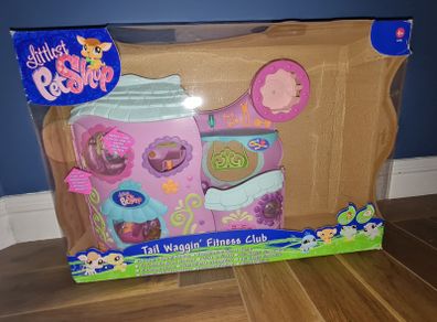 Used Littlest Pet Shop Tail Waggin' Fitness Club House Playset