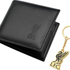 Liverpool F.C. Sports Fan Wallet Accessories Set with Card Slots & Coin Pocket, Supporters' Gear - Football Gifts for Men