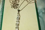 silver necklace with pendant