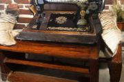 1920s Singer sewing machine with bentwood case
