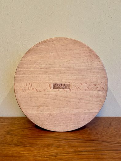 Vintage Danish Bodum Solid Staved Wood Bowl
