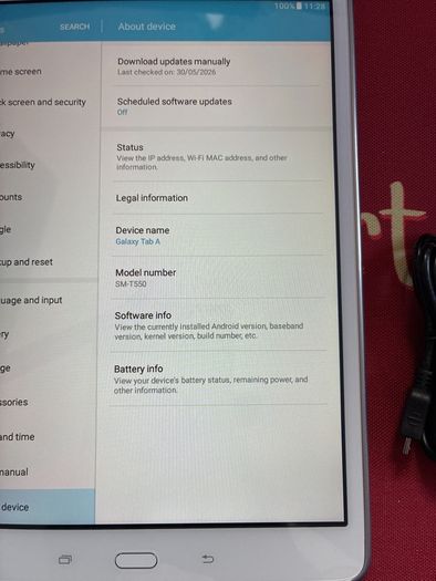 Tablet Samsung SM-T550