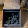 Edwardian oak coal box 34 x 33 x 44 cm Image 4