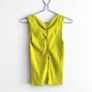 Pre Owned Zara Lime Green Ribbed Knit Tank Top Image 2