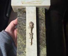 Rare Connemara marble trophy