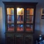 Solid wood and toughened glass display cabnet Image 3