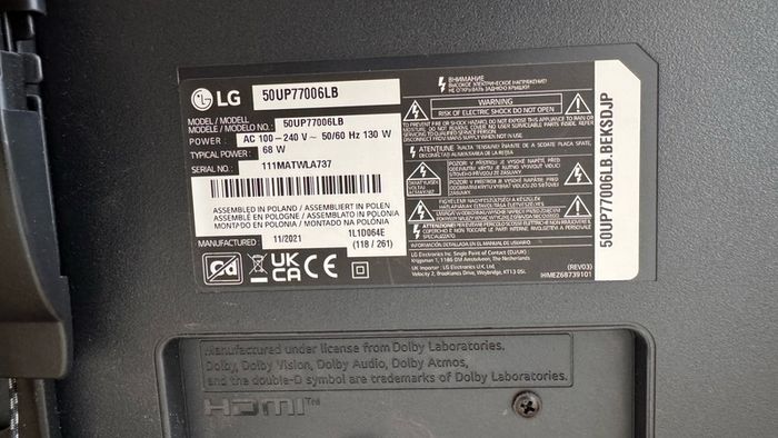 TV lg 50 up77006lb