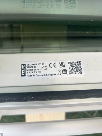 4 x Velux windows and remote control blinds