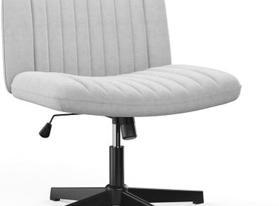 Cross Leg Office Chair - Light Grey
