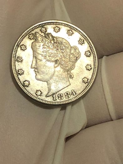 1884 5 cents UNC