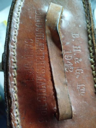 Vintage Leather Binoculars Case