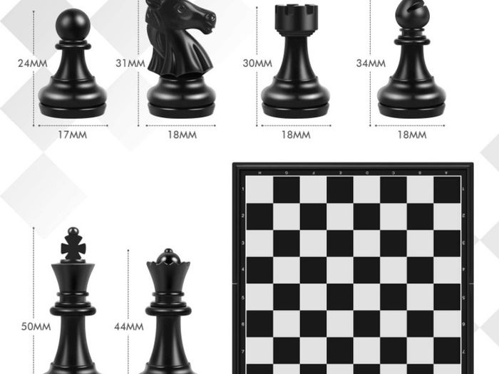 Chess Board Set Game -Travel Magnetic Chess Piece Set with Chess Folding/Portable Storage Board-Traditional Strategy Game for Kids/Children/Adults MULTIPLE COLOURS AVAILABLE, SEE PHOTOS (FREE POSTAGE)
