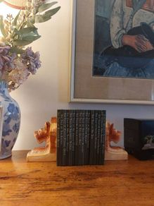 Ceramic Scottie Dog Book Ends