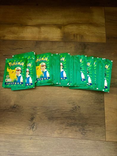 75 RARE Sealed Pokemon Merlin Tattoos 1999 Topps Vintage WOTC Era Bulk