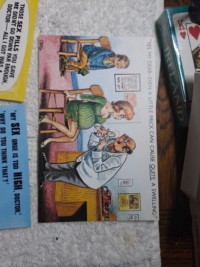 5 Bamforth Doctor Saucy postcards.