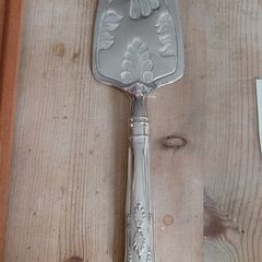 Silver Cake Slice stamped