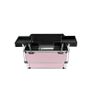 Cosmetic Case Makeup Trolley Beauty Suitcase Box Organizer - M - Pink Image 2