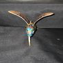 Vintage Enameled Cloisonne Hummingbird Christmas Ornament Image 5