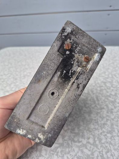 antique cast aluminium desktop embossing press