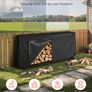 Firewood Rack with Waterproof Cover 257cm Image 2