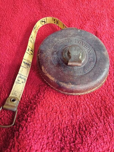 Vintage Dean Of London / Leather / Brass Tape Measure