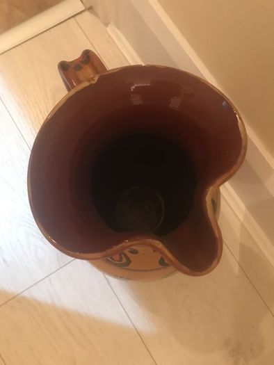 Earthenware decorative jug