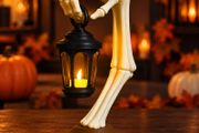 Lantern of the Undead - Skeleton Arm LED Lantern - Halloween Decor - 3D